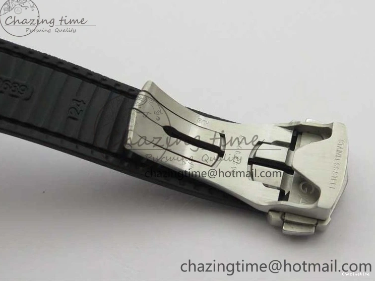 0419 Neat Constellation 131.33.41.21.03.001 SS TW Best Edition Black Dial On Gummy Strap A 7873